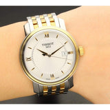 Tissot T Classic Bridgeport Silver Dial Two Tone Mesh Bracelet Watch For Men - T097.410.22.038.00 Buy Now By Tissot
