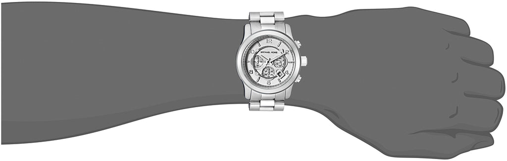 Michael Kors Runway Silver Dial Silver Steel Strap Watch for Men- MK8086 Buy Now By Michael Kors