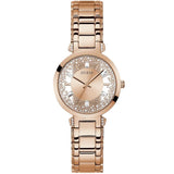 Guess Crystal Clear Rose Gold Dial Rose Gold Steel Strap Watch for Women - GW0470L3 Buy Now By Guess