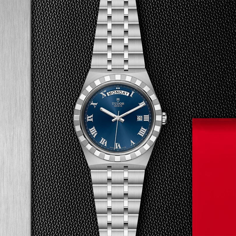 Tudor Royal Automatic Blue Dial Silver Steel Strap Watch for Men - M28600-0005 Buy Now By Tudor