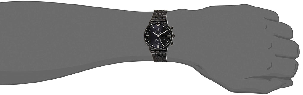 Emporio Armani Chronograph Black Dial Black Steel Strap Watch For Men - AR1934 Buy Now By Emporio Armani