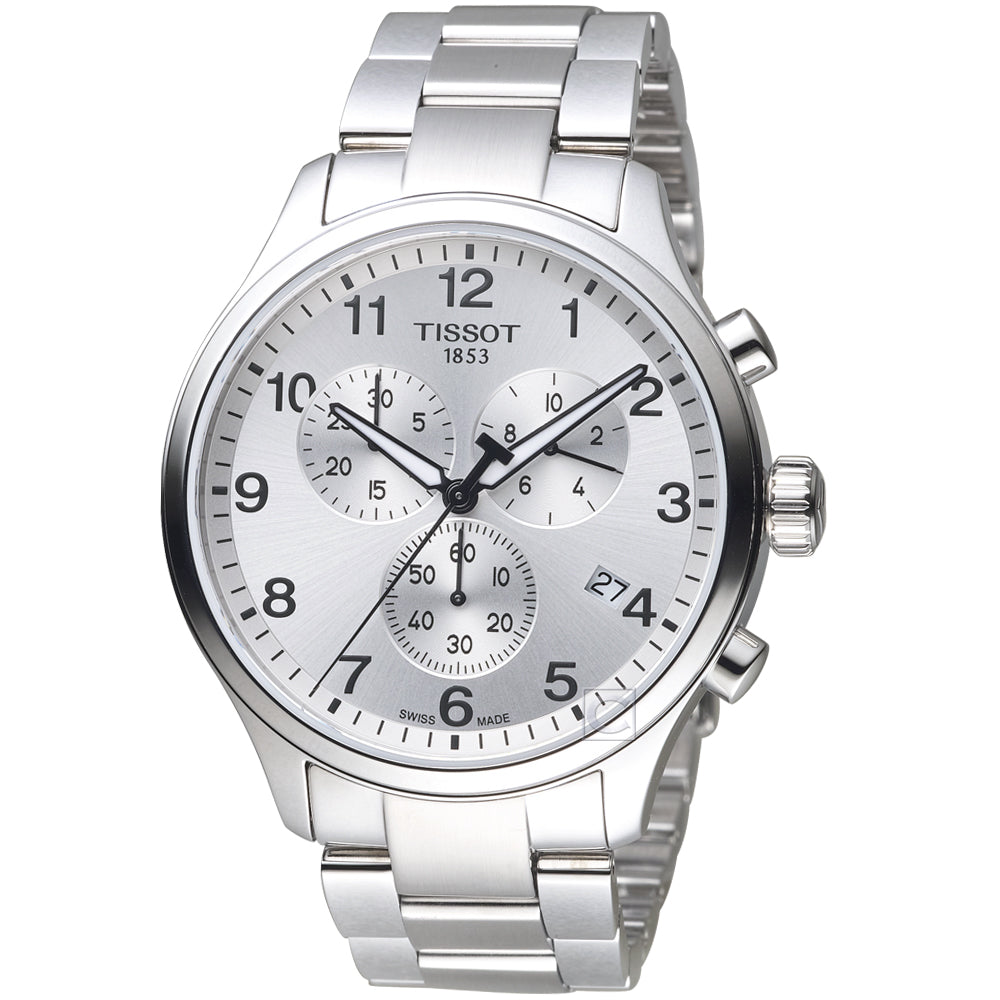 Tissot Chrono XL Classic Silver Dial Silver Steel Strap Watch For Men - T116.617.11.037.00 Buy Now By Tissot