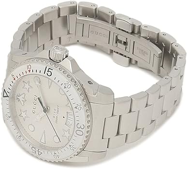 Gucci Dive Quartz White Dial Silver Steel Strap Watch For Men - YA136336 Buy Now By Gucci