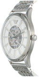 Emporio Armani Meccanico Skeleton Silver Dial Silver Steel Strap Watch For Men - AR1945 Buy Now By Emporio Armani