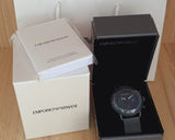 Emporio Armani Aviator Chronograph Black Dial Black Mesh Bracelet Watch For Men - AR11264 Buy Now By Emporio Armani