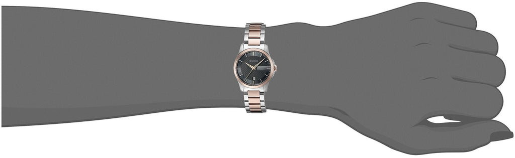 Gucci G Timeless Grey Dial Two Tone Steel Strap Watch For Women - YA126527 Buy Now By Gucci