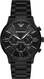Emporio Armani Giovanni Chronograph Black Dial Black Steel Strap Watch For Men - AR11349 Buy Now By Emporio Armani