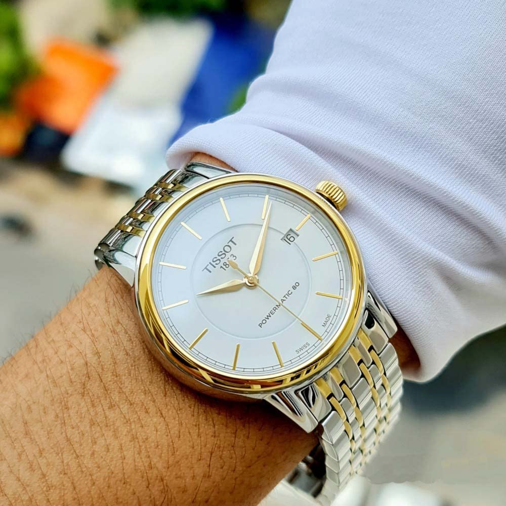 Tissot T Classic Carson Automatic White Dial Two Tone Steel Strap Watch for Men - T085.407.22.011.00 Buy Now By Tissot