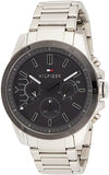 Tommy Hilfiger Iconic Quartz Black Dial Silver Steel Strap Watch for Men - 1791564 Buy Now By Tommy Hilfiger