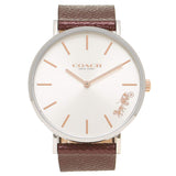 Coach Perry White Dial Brown Leather Strap Watch for Women - 14503154 Buy Now By Coach