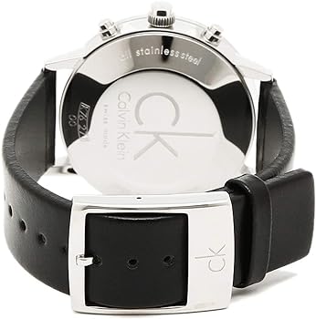 Calvin Klein Post Minimal White Dial Black Leather Strap Watch for Men - K7627120 Buy Now By Calvin Klein