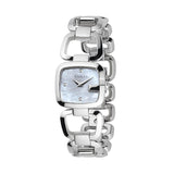 Gucci G Gucci Diamonds Mother of Pearl Dial Silver Steel Strap Watch For Women - YA125502 Buy Now By Gucci