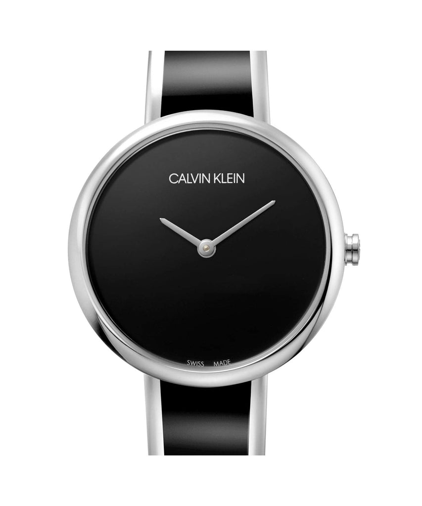 Calvin Klein Seduce Black Dial Two Tone Steel Strap Watch for Women - K4E2N111 Buy Now By Calvin Klein