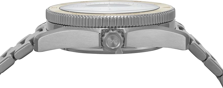 Michael Kors Maritime Analog Black Dial Silver Steel Strap Watch for Men - MK9161 Buy Now By Michael Kors