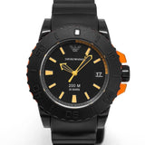 Emporio Armani Sportivo Quartz Black Dial Black Silicone Strap Watch For Men - AR5969 Buy Now By Emporio Armani