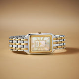 Fossil Raquel Three Hand Mother of Pearl Dial Two Tone Steel Strap Watch For Women - ES5305 Buy Now By Fossil
