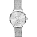 Michael Kors Portia Silver Dial Silver Mesh Bracelet Watch for Women - MK3843 Buy Now By Michael Kors