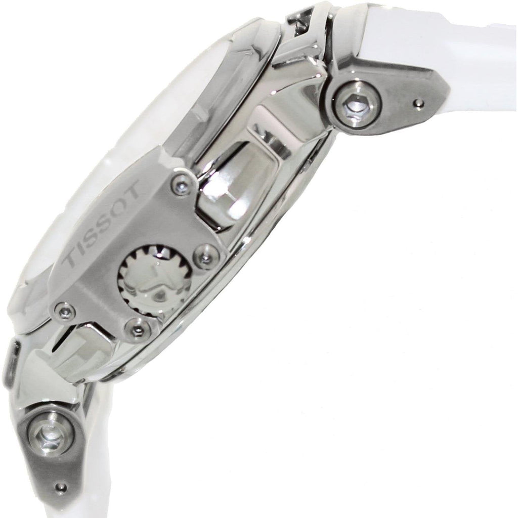 Tissot T Race Lady Chronograph White Dial White Rubber Strap Watch for Women - T048.217.17.017.00 Buy Now By Tissot