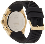 Guess Athena Gold Dial Black Rubber Strap Watch For Women - GW0030L2 Buy Now By Guess
