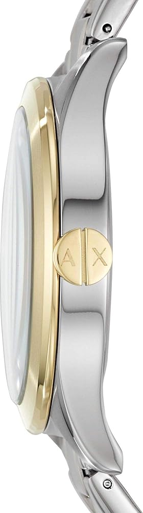 Armani Exchange Nico Analog Black Dial Two Tone Steel Strap Watch For Men - AX2336 Buy Now By Armani Exchange