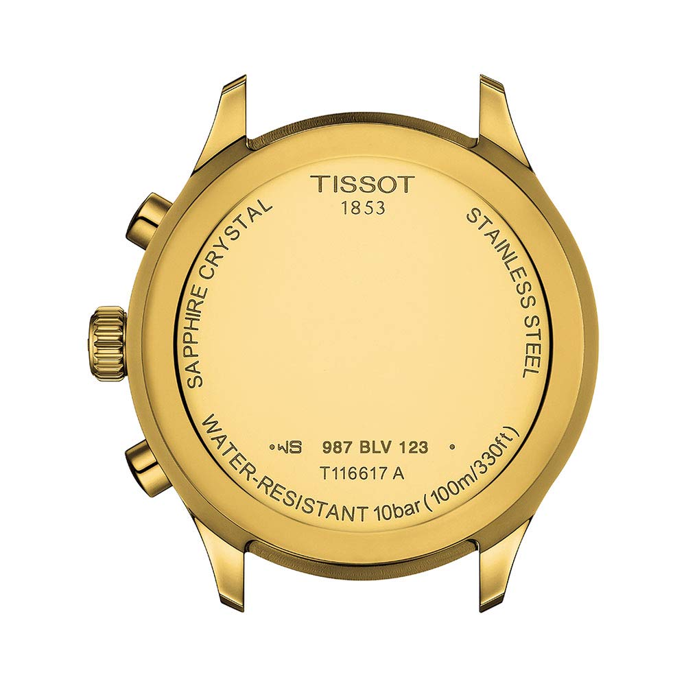 Tissot Chrono XL Classic Black Dial Gold Steel Strap Watch for Men - T116.617.33.051.00 Buy Now By Tissot