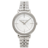 Michael Kors Cinthia White Mother of Pearl Dial Silver Steel Strap Watch for Women for Women - MK3641 Buy Now By Michael Kors