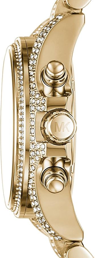 Michael Kors Mini Bradshaw Crystals Gold Dial Gold Steel Strap Watch For Women - MK6494 Buy Now By Michael Kors