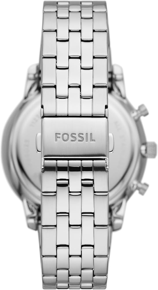 Fossil Neutra Chronograph Blue Dial Silver Steel Strap Watch for Men - FS6025 Buy Now By Fossil