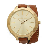 Michael Kors Runway Gold Dial Brown Leather Strap Watch For Women - MK2256 Buy Now By Michael Kors