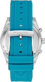 Michael Kors Hadyn Analog Silver Dial Blue Rubber Strap Watch for Women - MK7485 Buy Now By Michael Kors