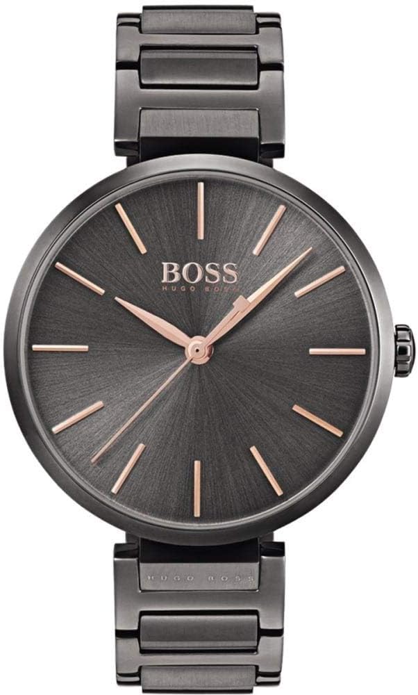 Hugo Boss Allusion Quartz Grey Dial Grey Steel Strap Watch For Men - 1502416 Buy Now By Hugo Boss