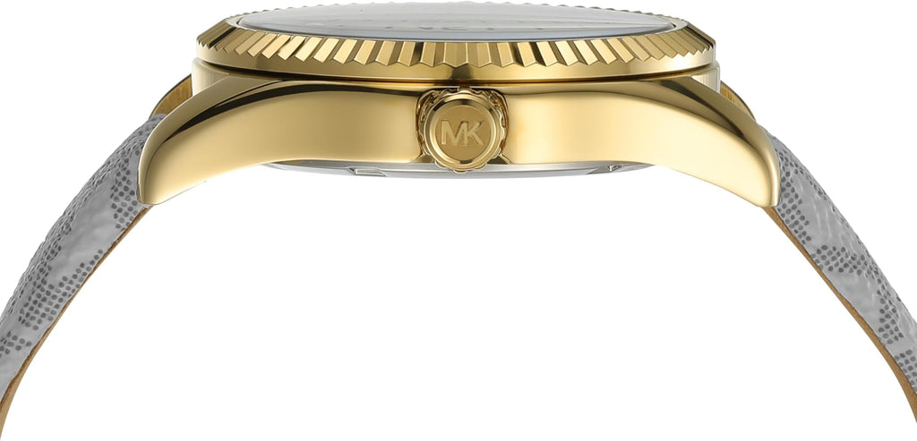 Michael Kors Lexington Analog Silver Dial White Leather Strap Watch For Women - MK4746 Buy Now By Michael Kors