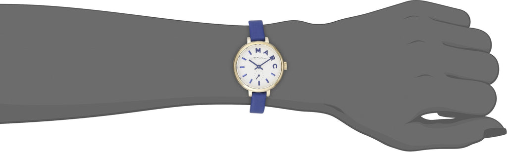 Marc Jacobs Sally White Dial Blue Leather Strap Watch for Women - MBM1354 Buy Now By Marc Jacobs