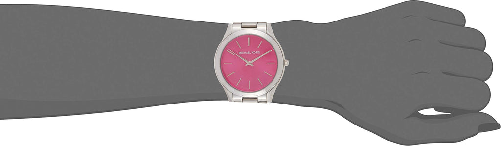 Michael Kors Slim Runway Quartz Pink Dial Silver Steel Strap Watch For Women - MK3291 Buy Now By Michael Kors