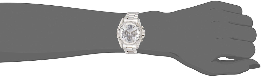 Michael Kors Bradshaw Chronograph Silver Dial Silver Steel Strap Watch For Women - MK6537 Buy Now By Michael Kors