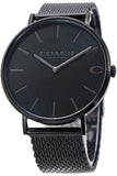 Coach Charles Black Dial Black Mesh Bracelet Watch for Men - 14602148 Buy Now By Coach