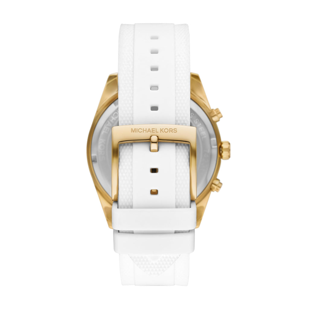 Michael Kors Hadyn Chronograph White Dial White Rubber Strap Watch for Women - MK7484 Buy Now By Michael Kors