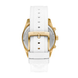 Michael Kors Hadyn Chronograph White Dial White Rubber Strap Watch for Women - MK7484 Buy Now By Michael Kors