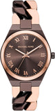 Michael Kors Lennox Analog Brown Dial Two Tone Steel Strap Watch for Women - MK7501 Buy Now By Michael Kors