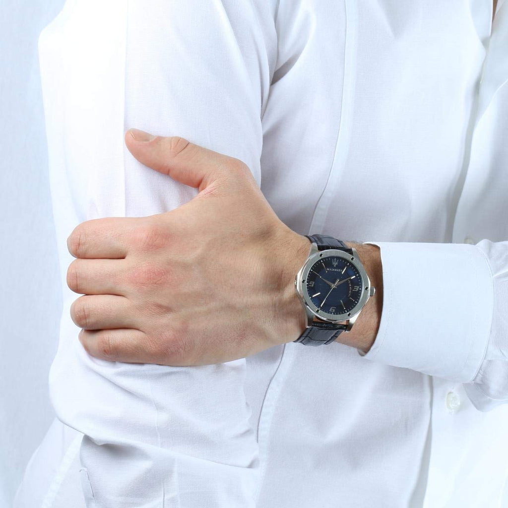 Maserati Circuito Blue Dial Blue Leather Strap Watch For Men - R8851127003 Buy Now By Maserati