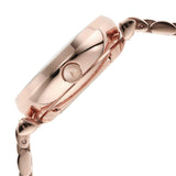 Emporio Armani Meccanico Crystals Black Dial Rose Gold Steel Strap Watch For Women - AR60043 Buy Now By Emporio Armani