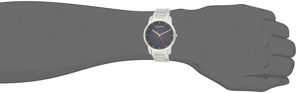Calvin Klein City Black Dial Silver Steel Strap Watch for Men - K2G2G141 Buy Now By Calvin Klein