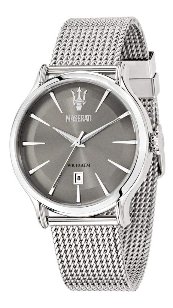 Maserati Epoca Grey Dial Grey Mesh Bracelet Watch For Men - R8853118002 Buy Now By Maserati