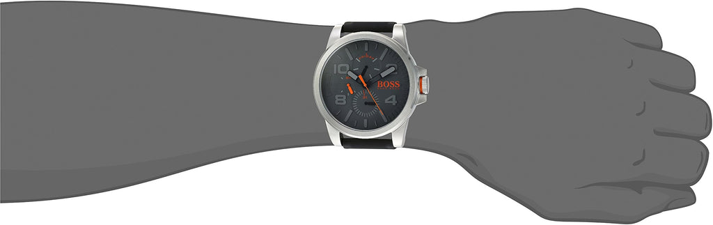 Hugo Boss Detroit Sport Analog Grey Dial Grey Rubber Strap Watch For Men - 1550007 Buy Now By Hugo Boss