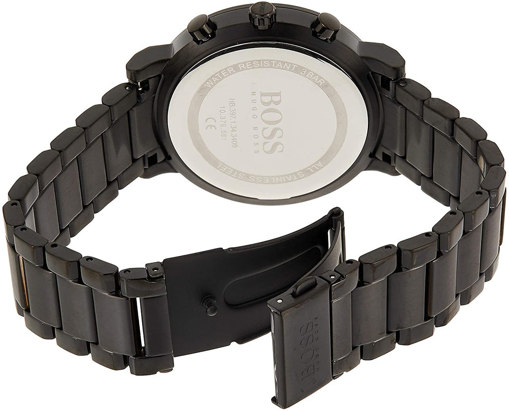 Hugo Boss Integrity Black Dial Black Steel Strap Watch for Men - 1513780 Buy Now By Hugo Boss