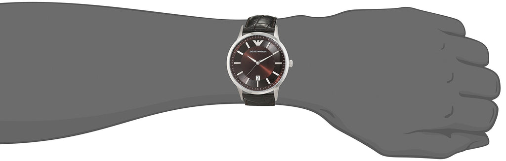 Emporio Armani Renato Classic Brown Dial Brown Leather Strap Watch For Men - AR2413 Buy Now By Emporio Armani