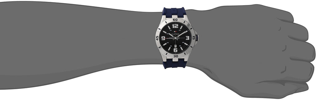 Tommy Hilfiger Drew Black Dial Black Rubber Strap Watch for Men - 1791062 Buy Now By Tommy Hilfiger