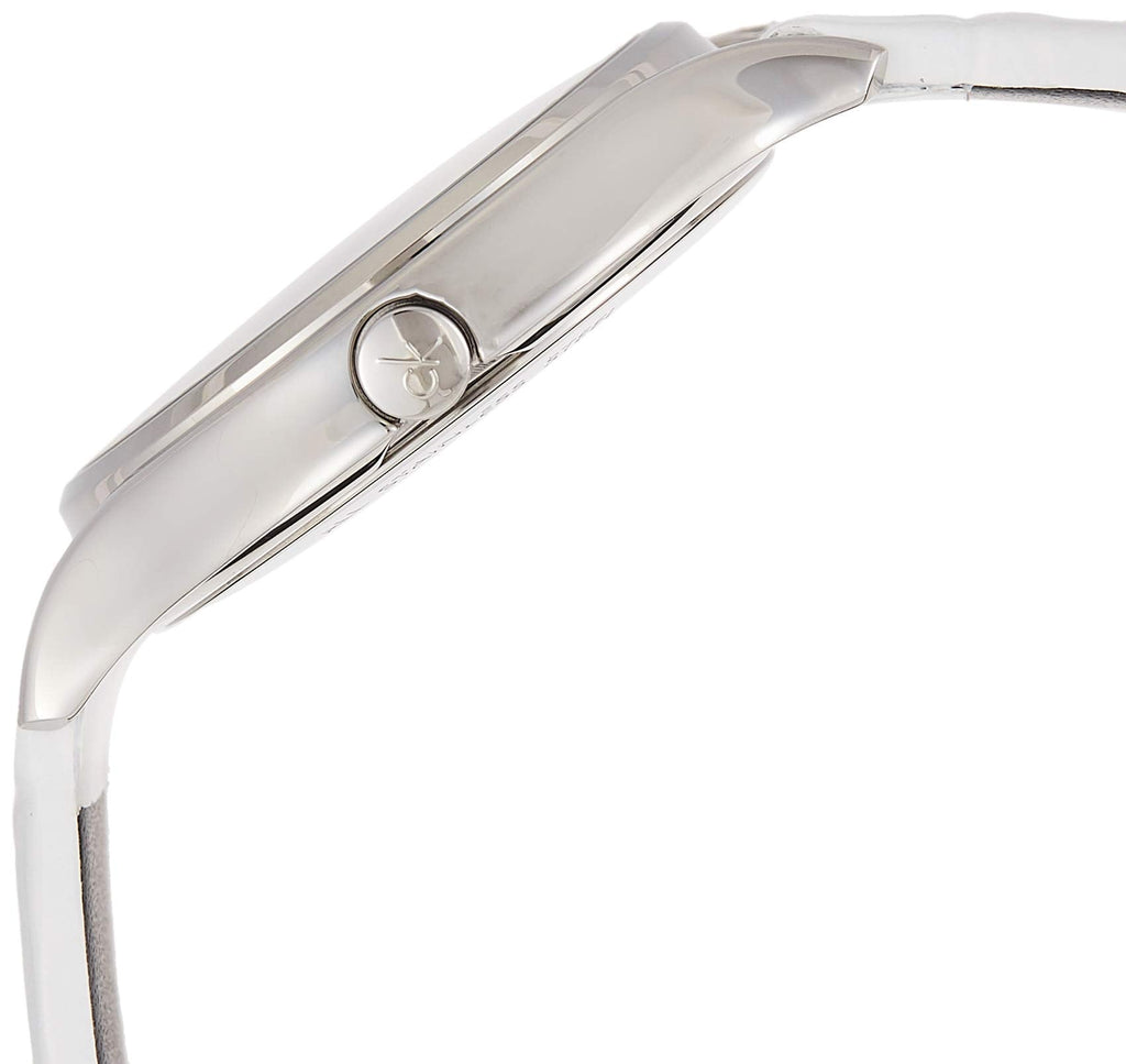 Calvin Klein Skirt White Dial White Leather Strap Watch for Women - K2U231K6 Buy Now By Calvin Klein