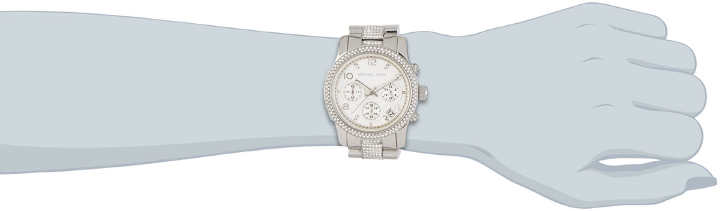 Michael Kors Runway White Dial Silver Steel Strap Watch for Women - MK5825 Buy Now By Michael Kors