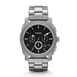 Fossil Machine Chronograph Black Dial Silver Steel Strap Watch for Men - FS4776 Buy Now By Fossil